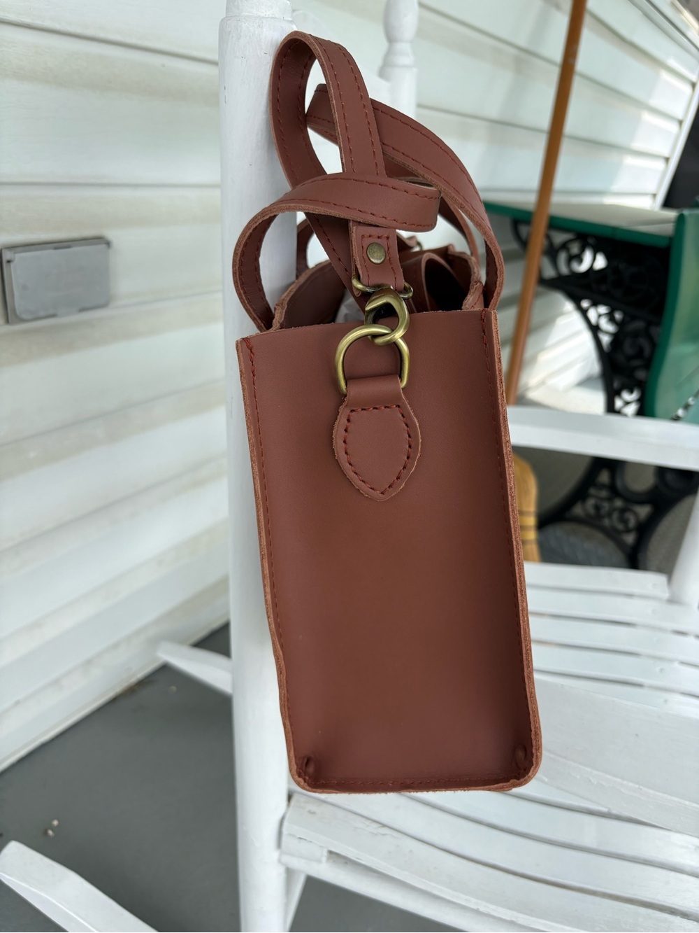 Portland Leather Lola Tote in Sun-kissed - Picture 3 of 5